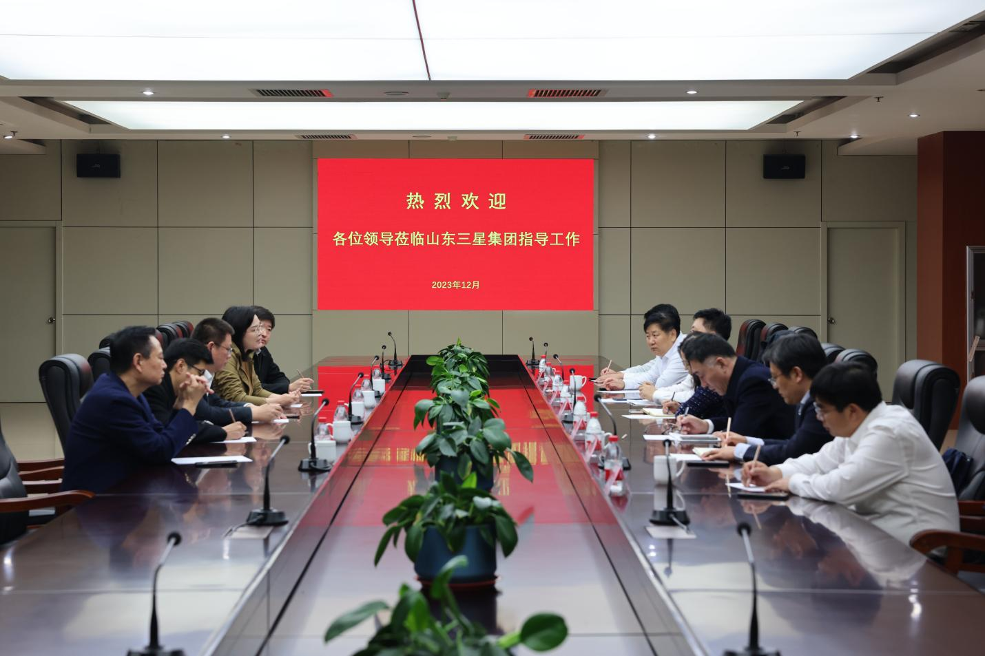 農(nóng)發(fā)行山東省分行黨委委員、副行長朱峰一行來山東三星集團(tuán)調(diào)研